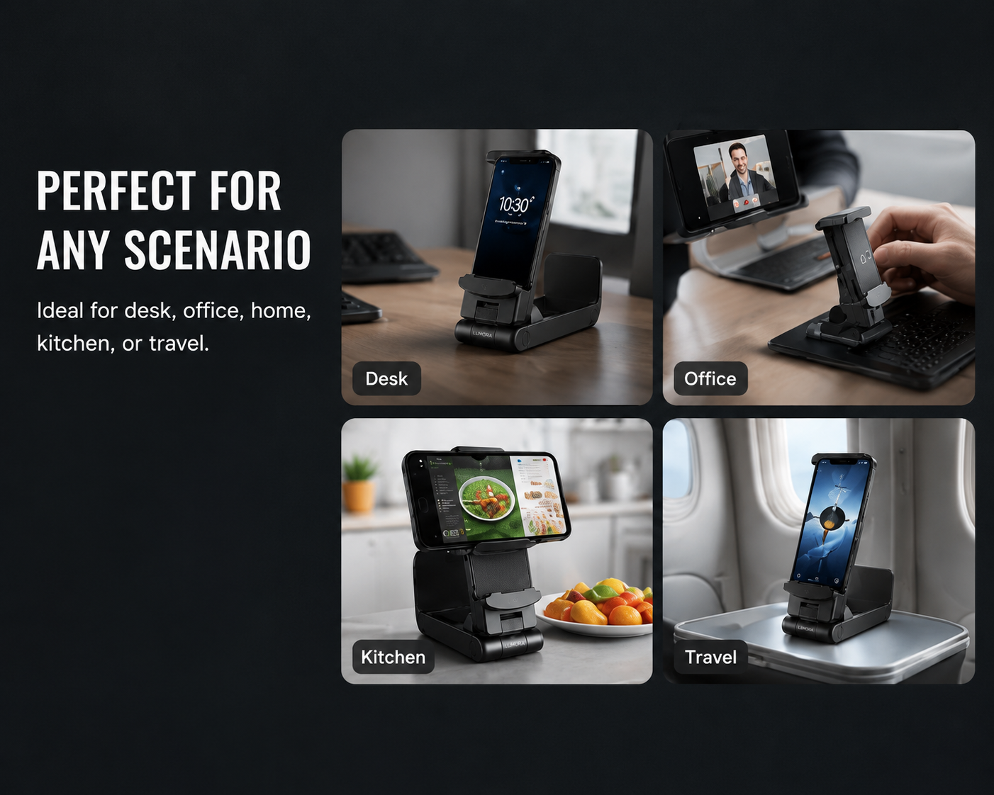 Lumora 360° Foldable Phone Mount