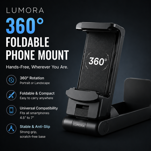 Lumora 360° Foldable Phone Mount