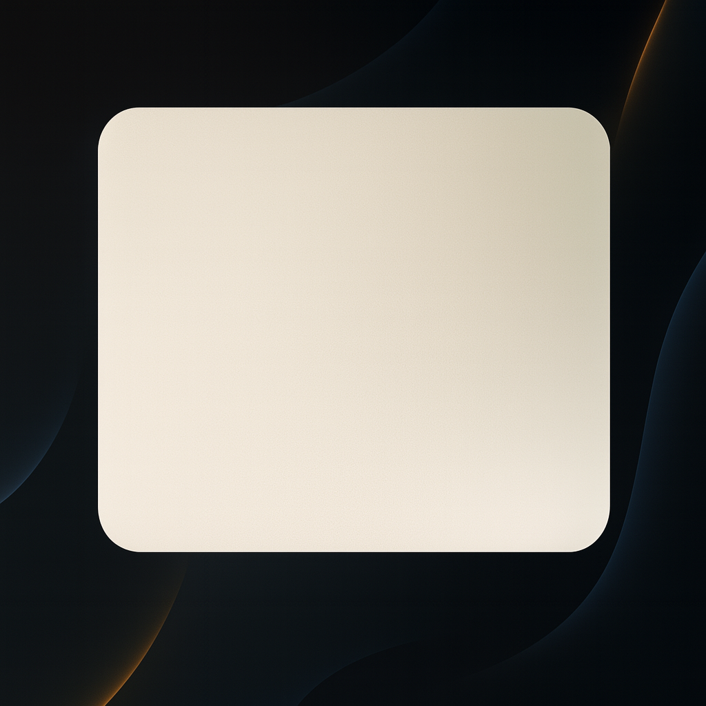 Square light fixture on a dark background