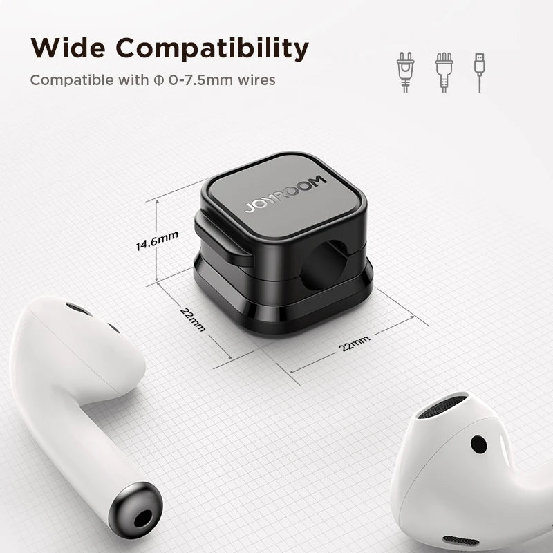 Magnetic Cable Organizer - Desk Wire Holder for Neat Cable Management 
