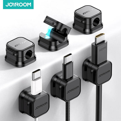 Magnetic Cable Organizer - Desk Wire Holder for Neat Cable Management 
