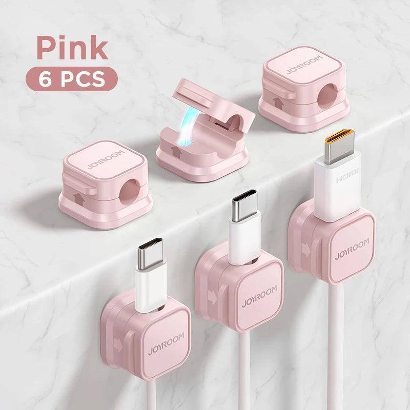 Magnetic Cable Organizer - Desk Wire Holder for Neat Cable Management 