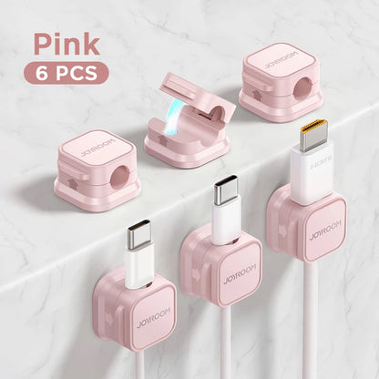 Magnetic Cable Organizer - Desk Wire Holder for Neat Cable Management 