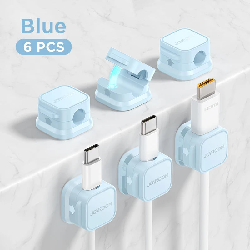Magnetic Cable Organizer - Desk Wire Holder for Neat Cable Management 