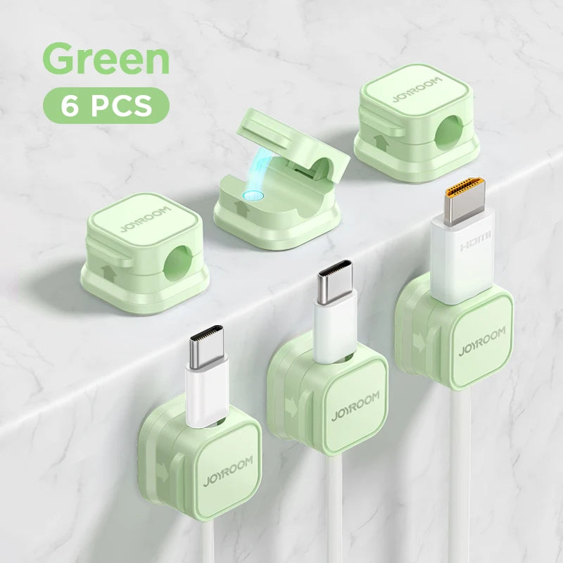 Magnetic Cable Organizer - Desk Wire Holder for Neat Cable Management 