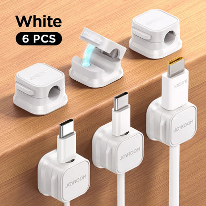 Magnetic Cable Organizer - Desk Wire Holder for Neat Cable Management