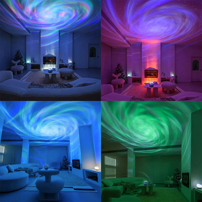 Lumora Aurora Galaxy Projector colour modes for ambient room lighting